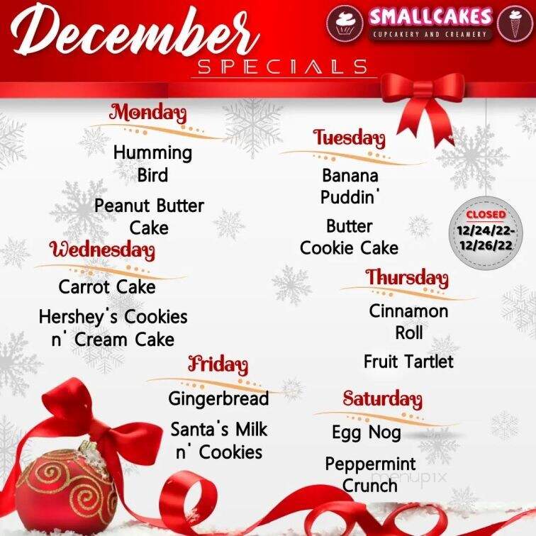 SmallCakes - Shreveport, LA menu_pic