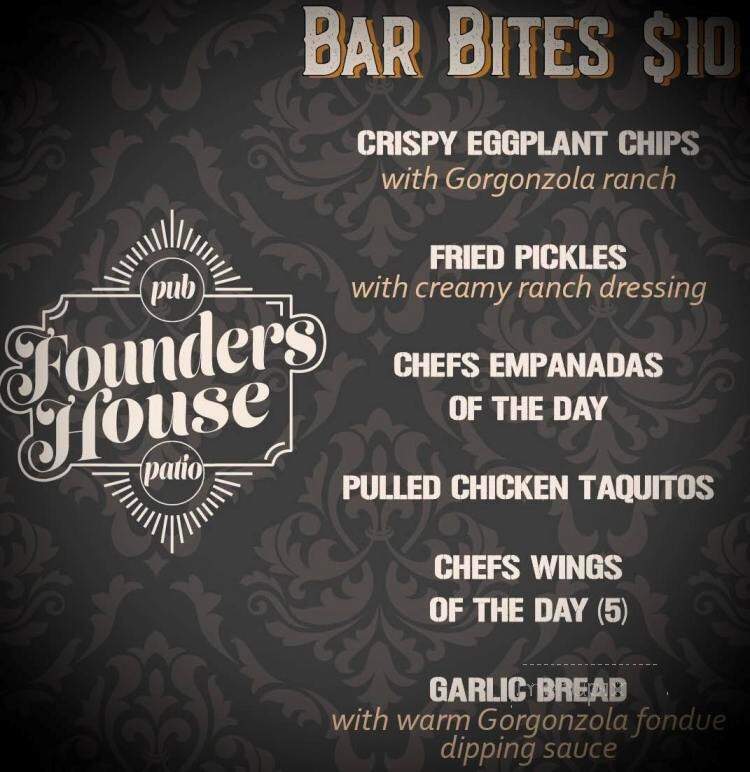 Founders House Pub and Patio - Milford, CT menu_pic