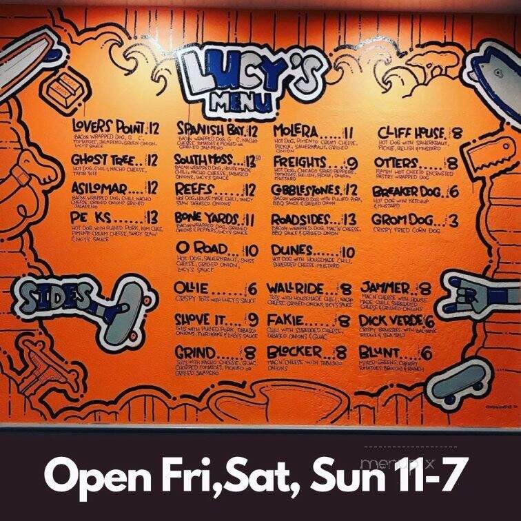 Lucy's on Lighthouse - Pacific Grove, CA menu_pic
