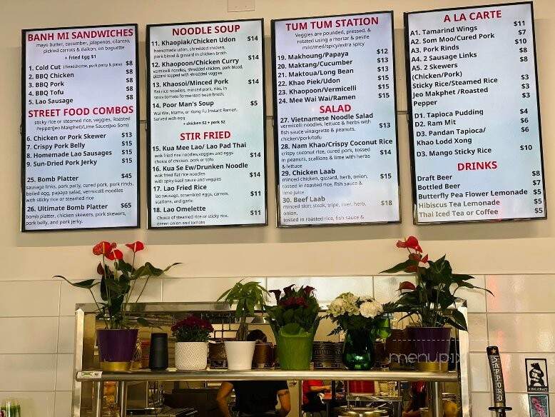 Spicy Joi's Banh Mi x Lao Street Food - Concord, CA menu_pic