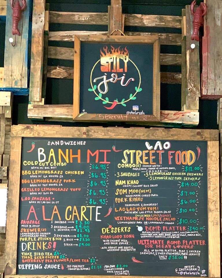 Spicy Joi's Banh Mi x Lao Street Food - Concord, CA menu_pic