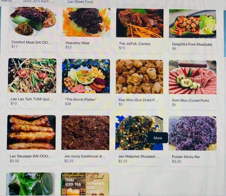 Spicy Joi's Banh Mi x Lao Street Food - Concord, CA menu_pic