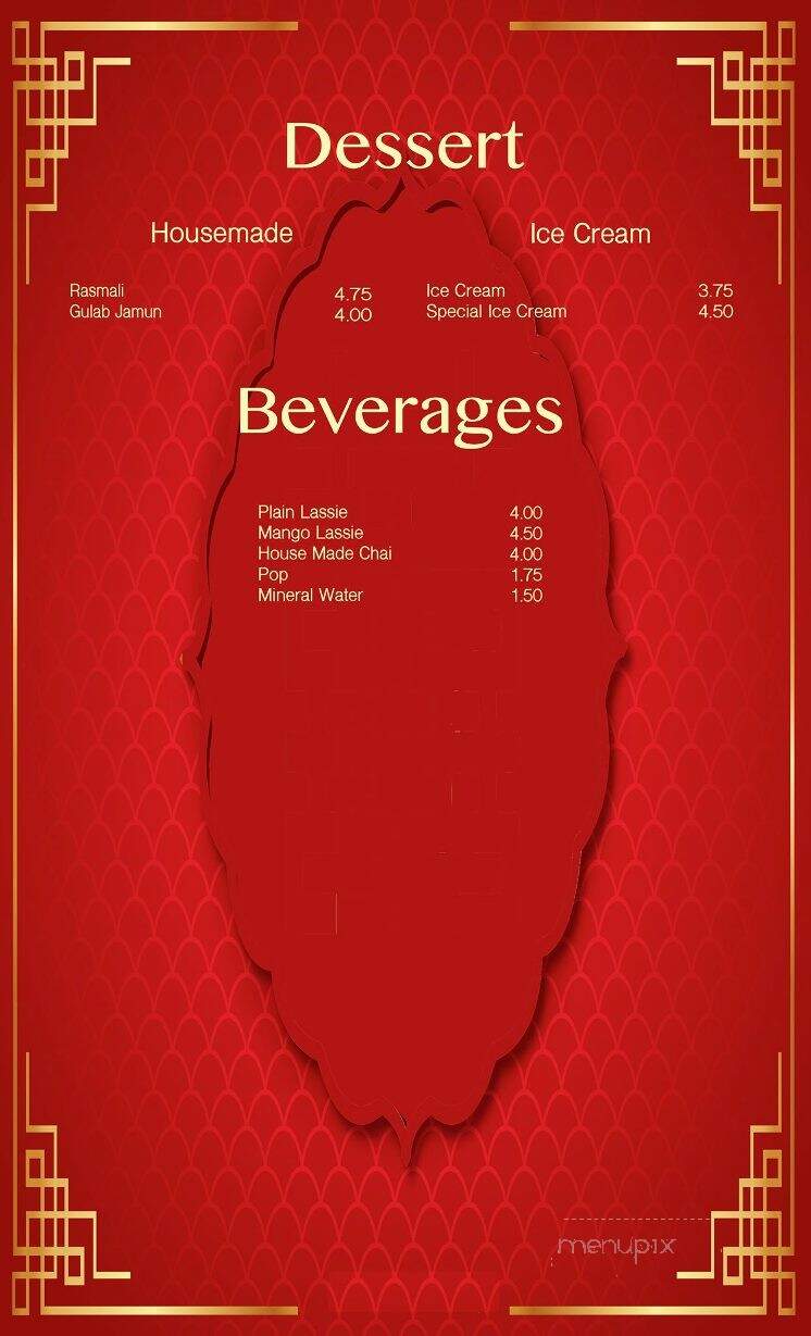 80 ATE Indo Chinese Fusion House - Calgary, AB menu_pic