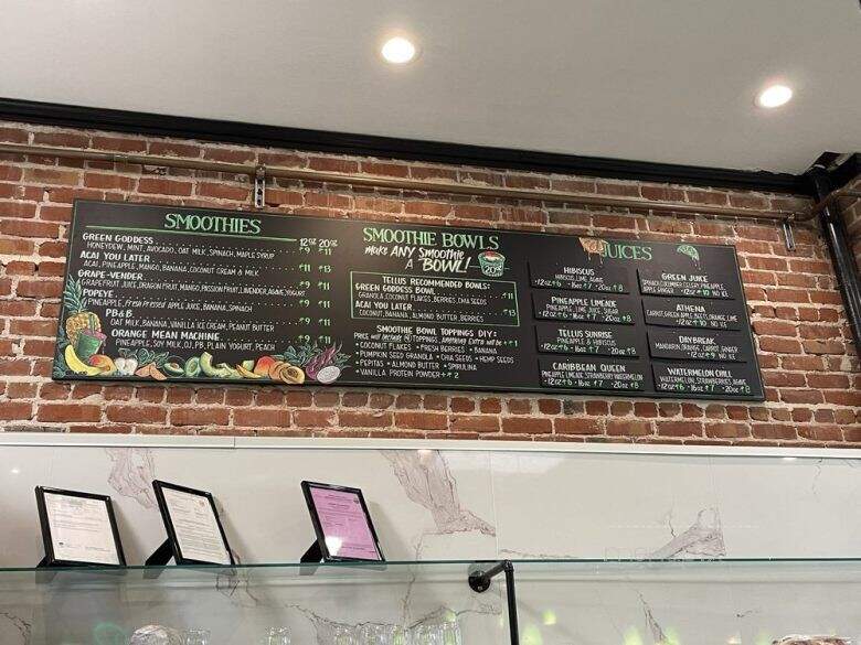 Tellus Coffee - Walnut Creek, CA menu_pic