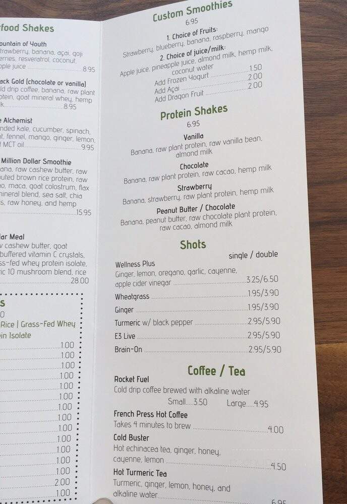 SunLife Organics - Manhattan Beach, CA menu_pic