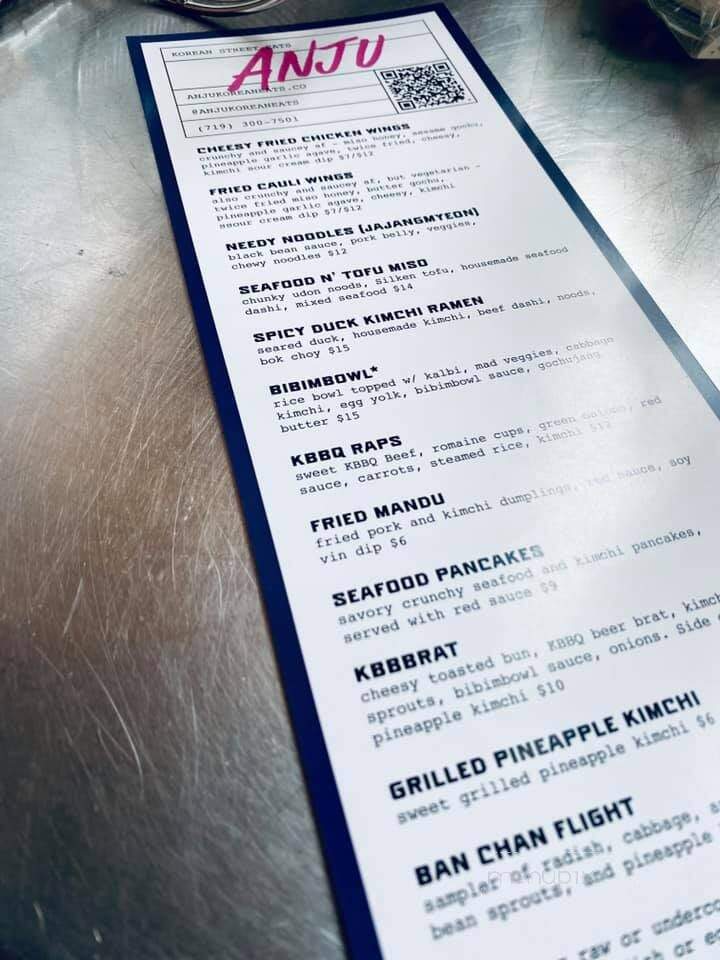 Anju Korean Eats - Colorado Springs, CO menu_pic