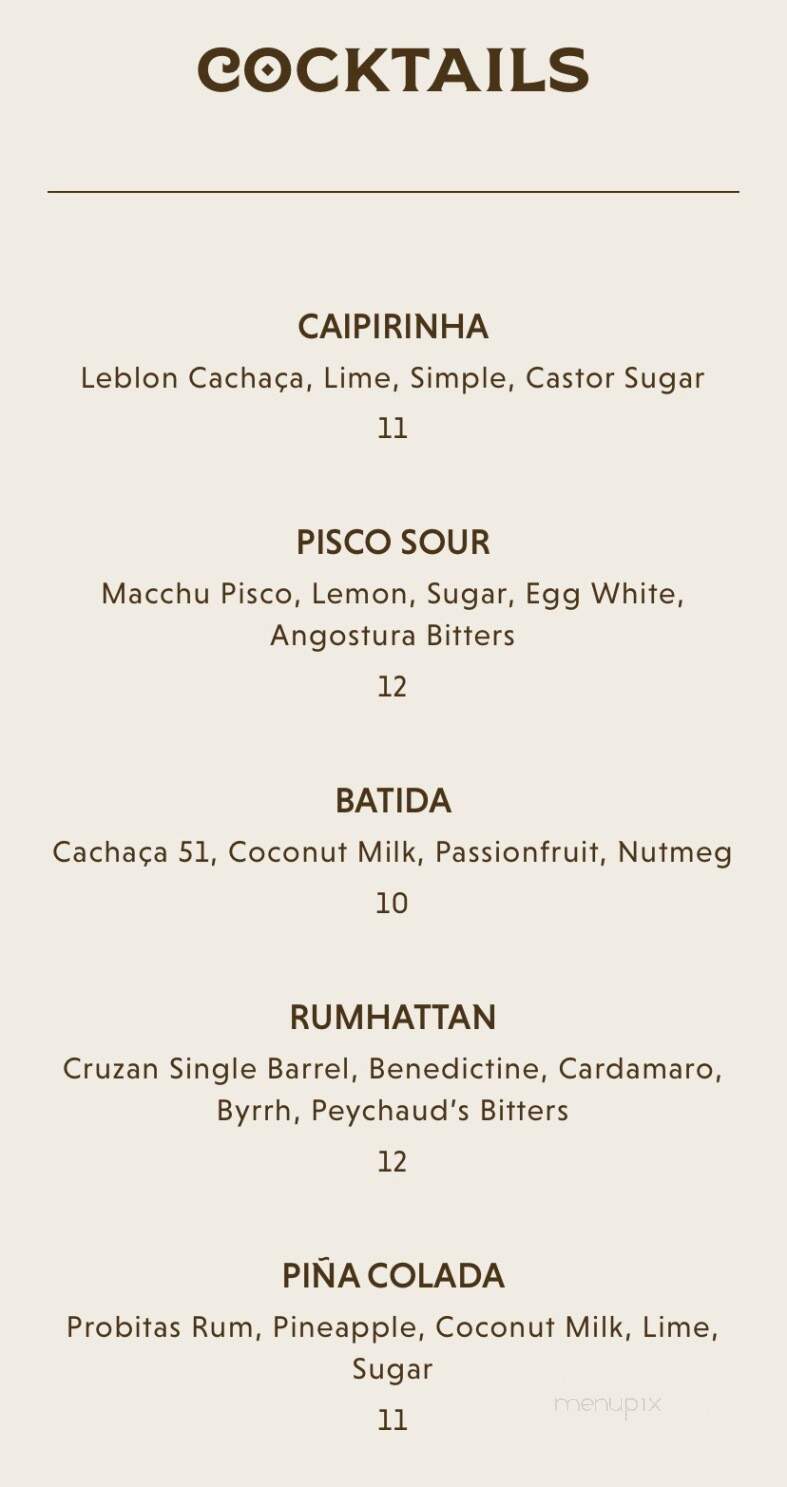 South and Central - Charlottesville, VA menu_pic