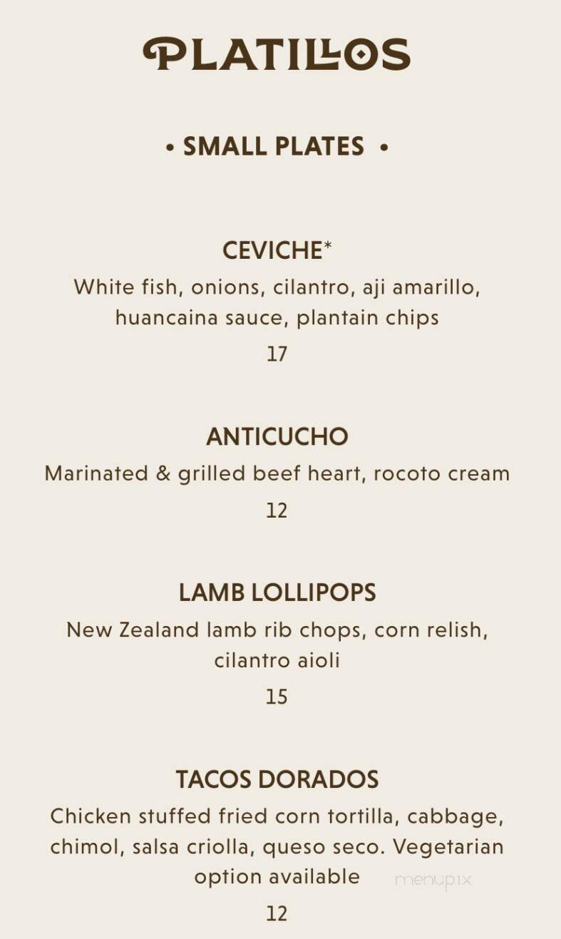 South and Central - Charlottesville, VA menu_pic