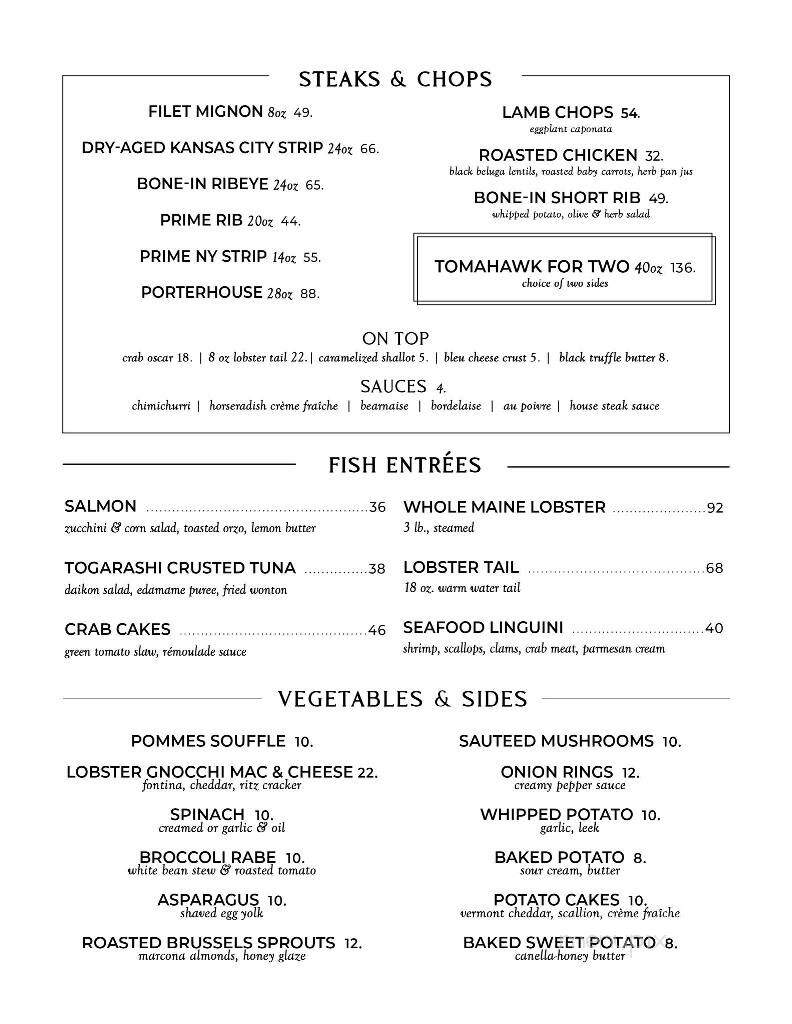Dougherty's Steakhouse & Raw Bar - Atlantic City, NJ menu_pic