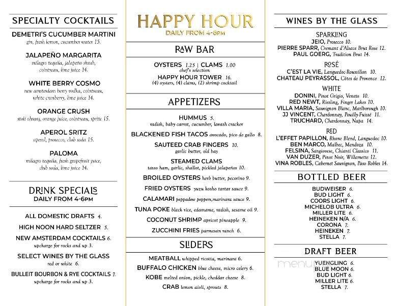 Dougherty's Steakhouse & Raw Bar - Atlantic City, NJ menu_pic
