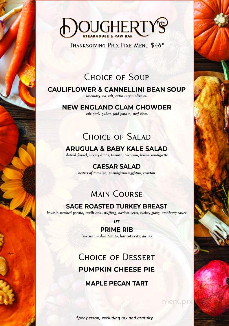 Dougherty's Steakhouse & Raw Bar - Atlantic City, NJ menu_pic