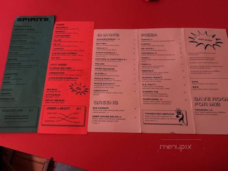 Cent's - Cleveland, OH menu_pic