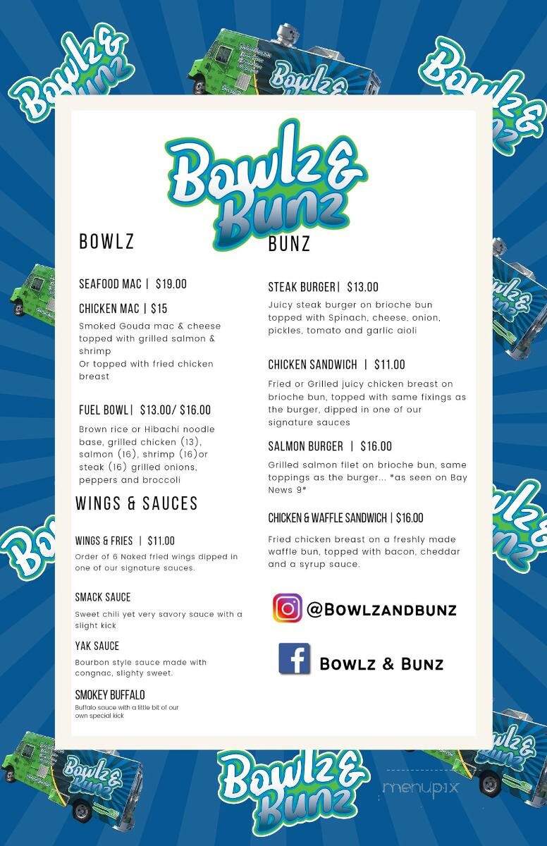 Bowlz and Bunz - Saint Petersburg, FL menu_pic