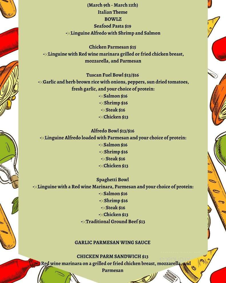 Bowlz and Bunz - Saint Petersburg, FL menu_pic