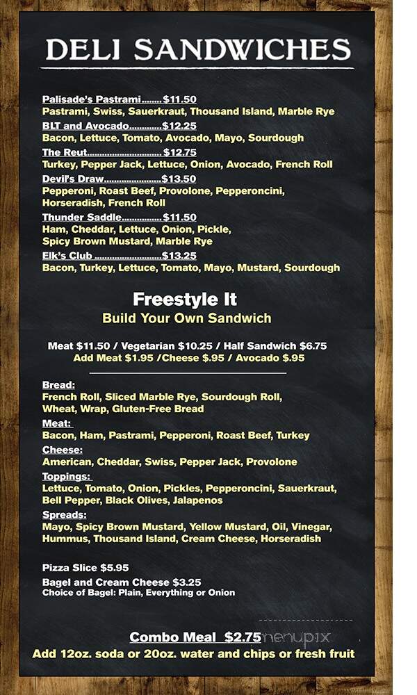 The General Store - Kirkwood, CA menu_pic