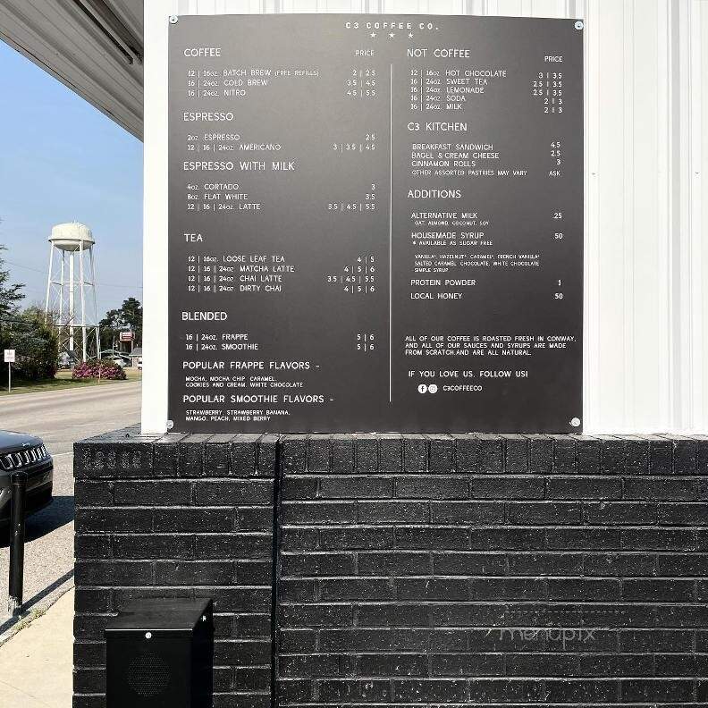 C3 Coffee Bar - Aynor, SC menu_pic
