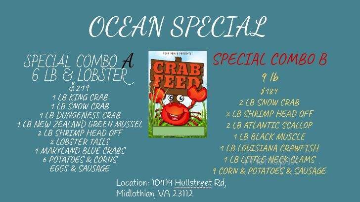 The Ocean Crab Cajun Seafood & Bar - Midlothian, VA