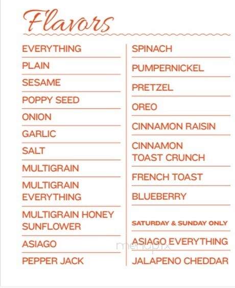Providence Bagel - Mansfield, MA menu_pic
