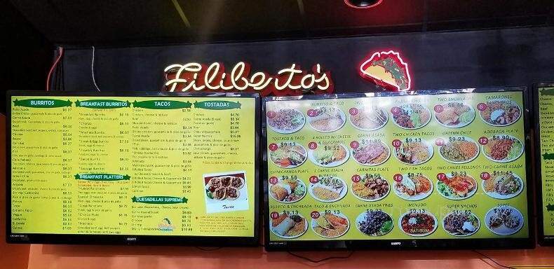 Filiberto's Mexican Food - Flagstaff, AZ menu_pic