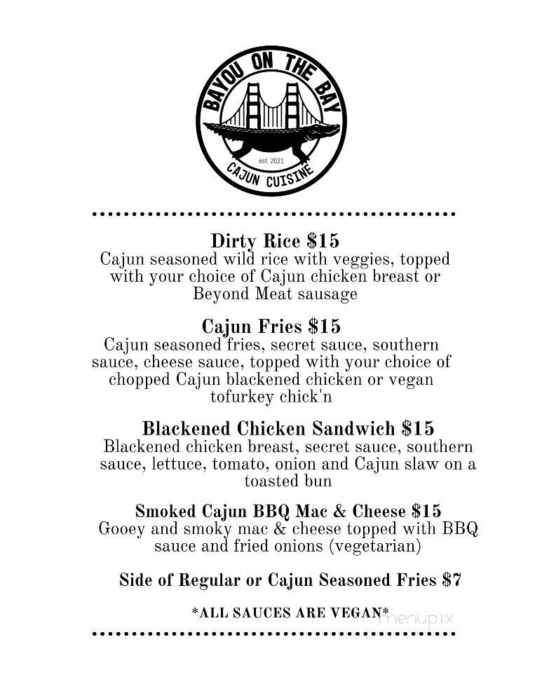Old Possum Brewing Co. - Santa Rosa, CA menu_pic