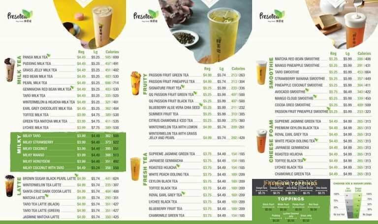 Presotea - Hastings, NE menu_pic