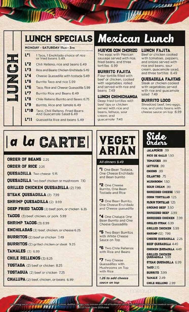 El Rey Papis - King City, MO menu_pic