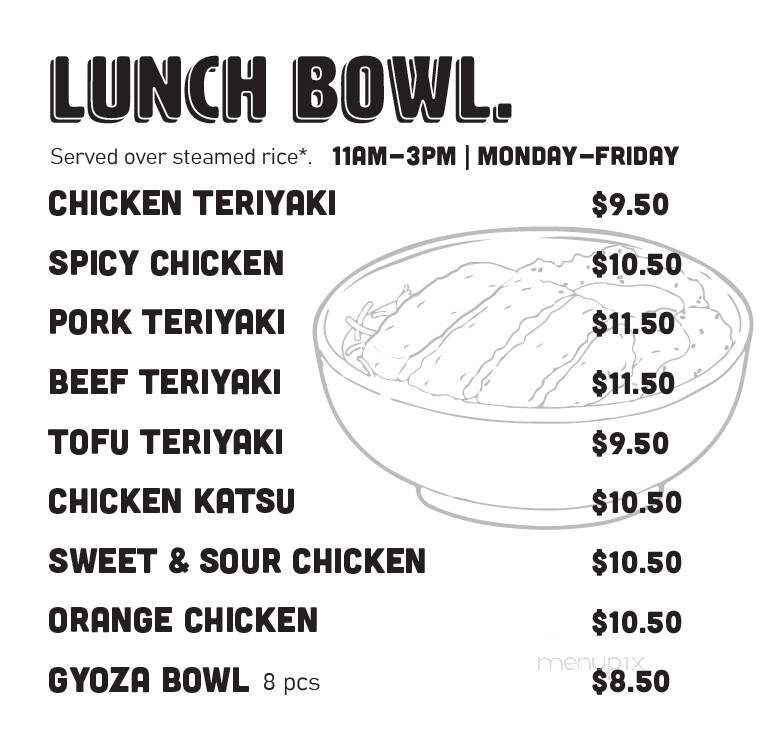 Teriyaki Time - Lacey, WA menu_pic
