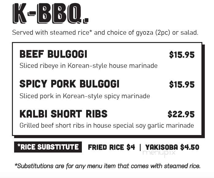 Teriyaki Time - Lacey, WA menu_pic