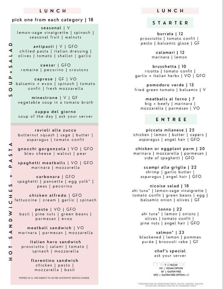 Mountainara Cucina Italiana - Woodland Park, CO menu_pic