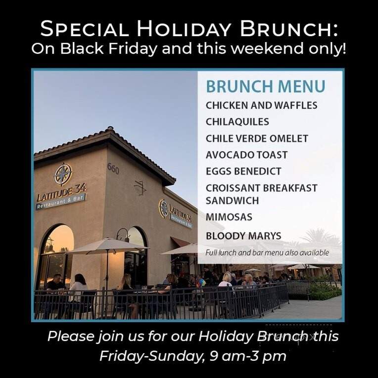 Latitude 34 - Camarillo, CA menu_pic