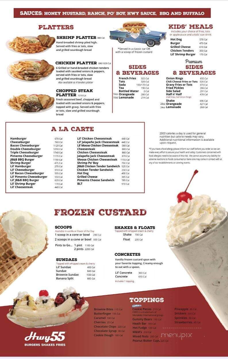 Hwy 55 - Lenoir, NC menu_pic