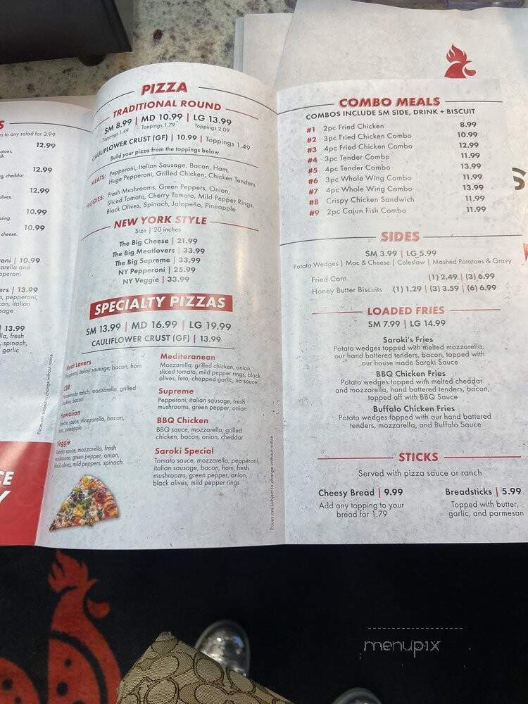 Saroki's Crispy Chicken & Pizza - Canton, MI menu_pic