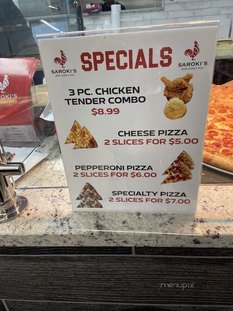 Saroki's Crispy Chicken & Pizza - Canton, MI menu_pic