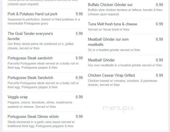 Gridiron Sports Bar - Somerset, MA menu_pic