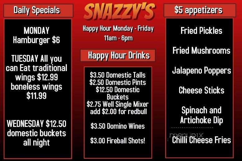 Snazzy's Hot Wings & Sassy Things - Richmond Hill, GA