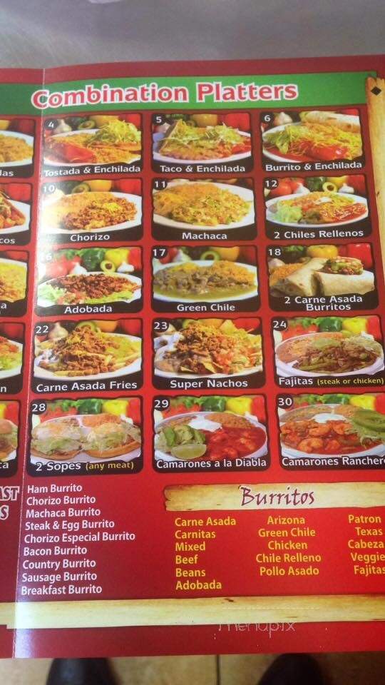 Alibertos Mexican Food - Maricopa, AZ menu_pic