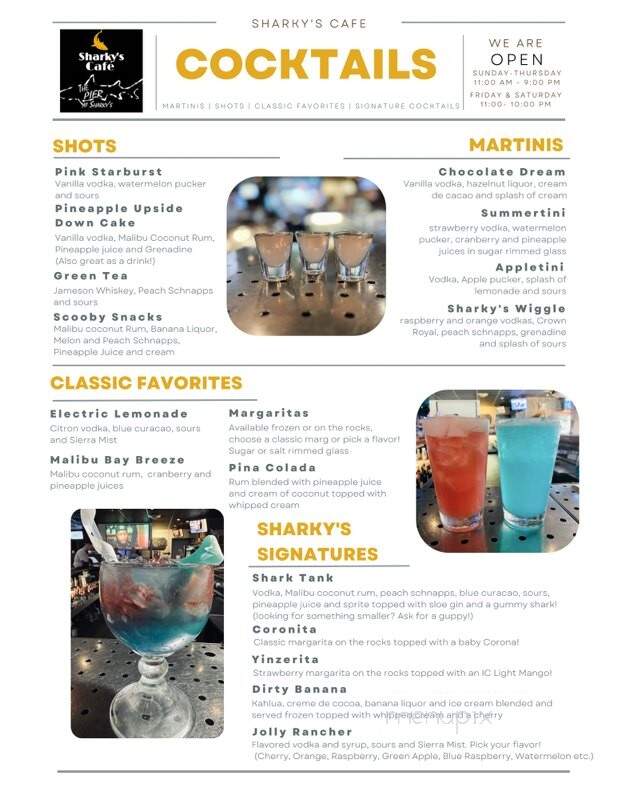 The Pier at Sharky's - Latrobe, PA menu_pic