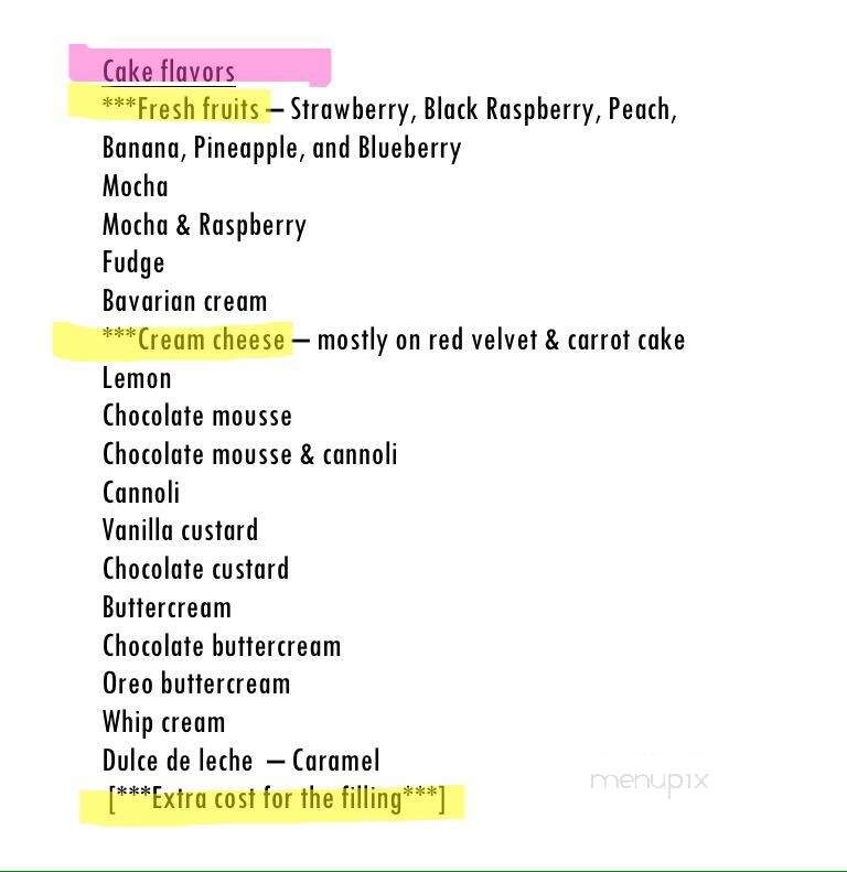 Tarrytown Bakery - Tarrytown, NY menu_pic