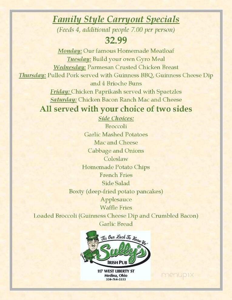 Sully's Irish Pub - Medina, OH