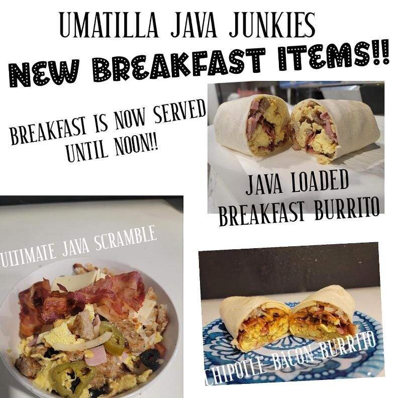 Java Junkies - Umatilla, OR menu_pic