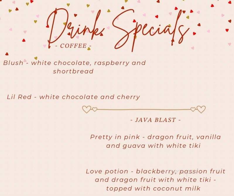 Java Junkies - Umatilla, OR menu_pic