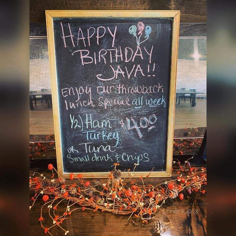 Java Junkies - Umatilla, OR menu_pic