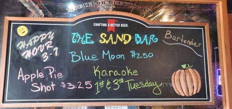 The Sand Bar - Montclair, CA menu_pic