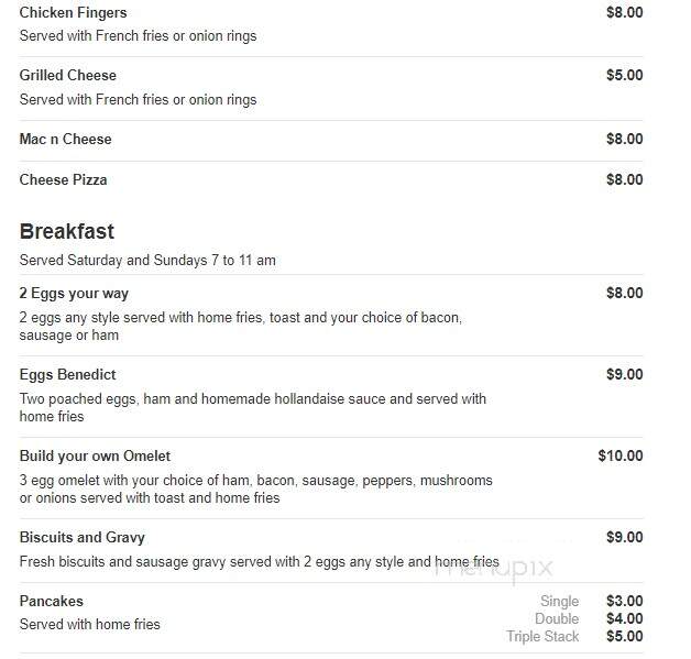 Greenside Grill - Rochester, NH menu_pic