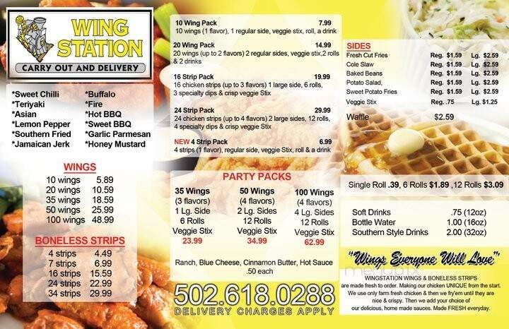 Wing Station - Louisville, KY menu_pic