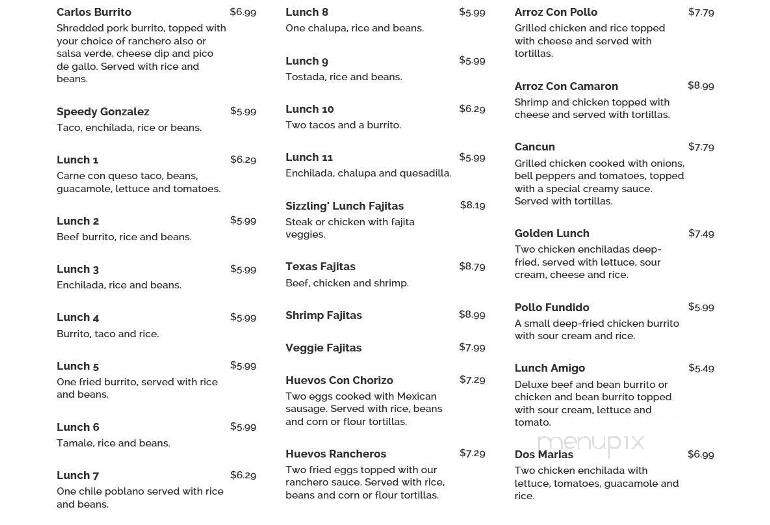 3 Amigos Mexican Grill - Kokomo, IN menu_pic