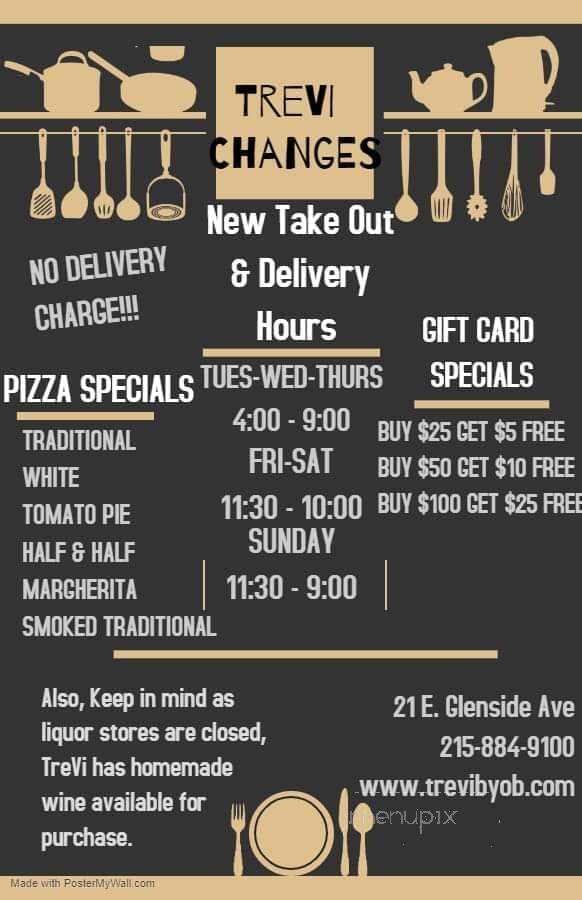 TreVi Pizza Pasta Byob - Glenside, PA