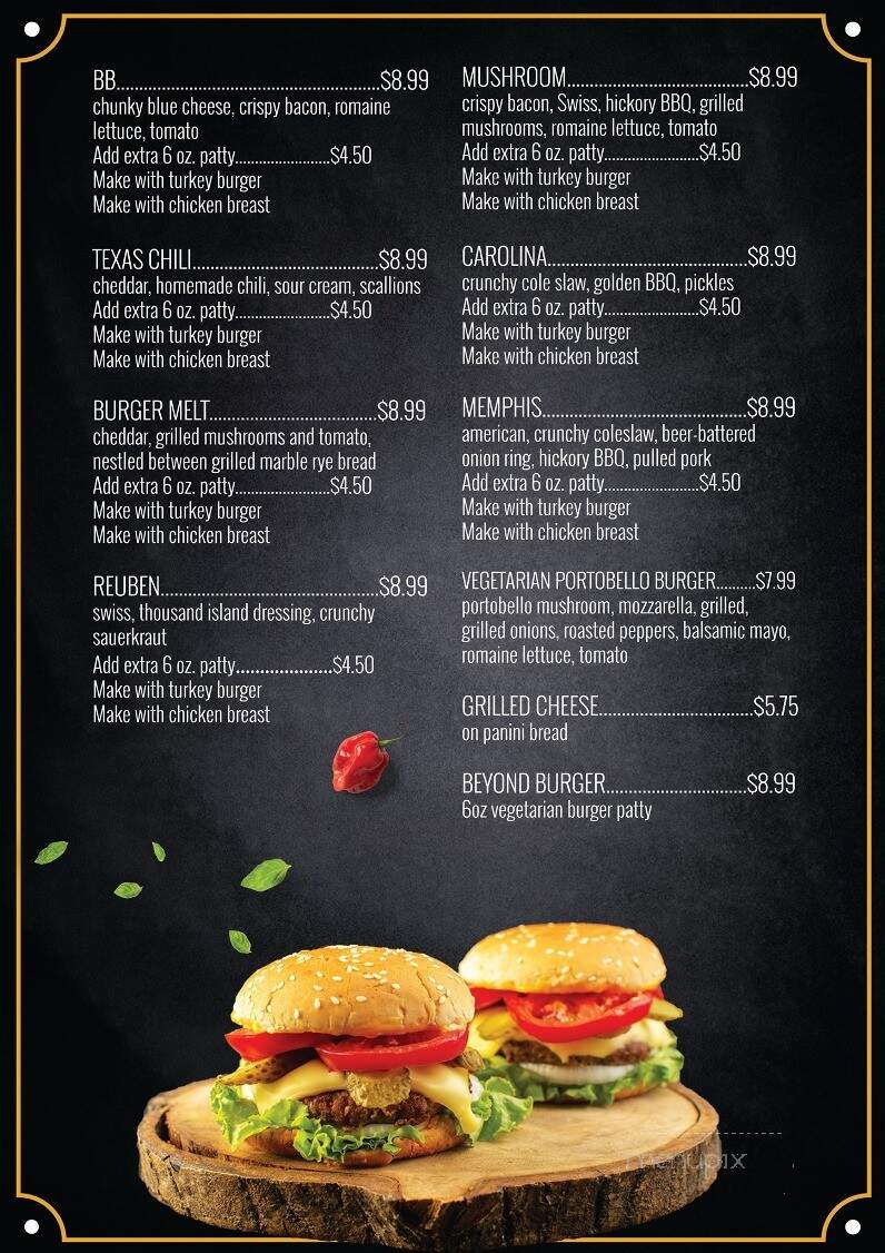 The Burger Grill - Uxbridge, MA menu_pic