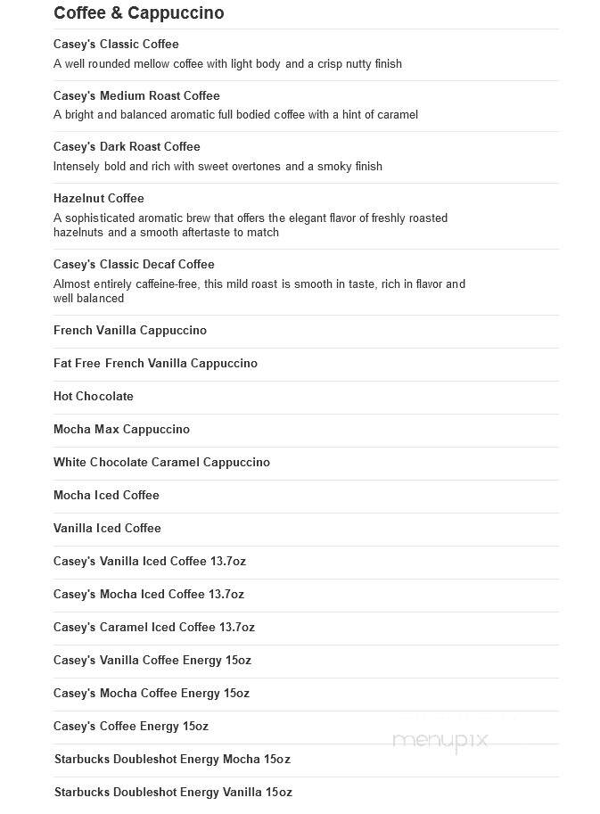Caseys Carry Out Pizza - Mitchell, SD menu_pic