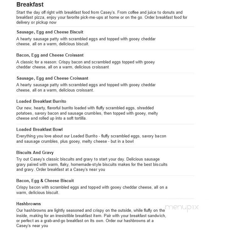 Caseys Carry Out Pizza - Mitchell, SD menu_pic